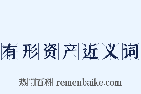 有形资产近义词是什么意思的图片